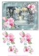 Winter 1 Christmas Winter scene. Christmas card topper with decoupage