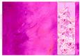 Rose and Crushed Silk Blank Card - Cerise Shade