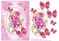 Watercolour Cameo with Lace Pansies Decoupage Sheet