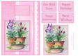 Pot of Herbs Topper with Butterfly and Sentiments