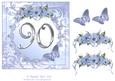 Butterflies and Flowers 90th Birthday or Anniversary Card