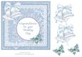 Congratulations on Your Wedding Day with Bells and Butterfly