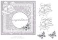 Congratulations Card with Butterflies and Bells