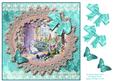 8x8 Vintage by the Cottage Door with Lace and Butterflies