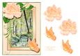 Rose Frame with Forest Stream and Butterflies Decoupage