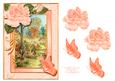 Rose Frame Woods in Autumn with Butterflies Decoupage