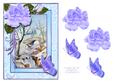 Rose Frame Bridge in Winter with Butterflies Decoupage
