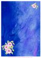 Silk and Camelia Watercolour Background
