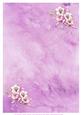 Pink Silk with Aquilegia Background