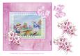 8x8 Silk, Lace and Aquilegia with Children on Seesaw