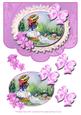Girl by the Stream Scalloped Edge Envelope Topper