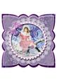 Snow Fairy Mini Kit Scollaped Square Decoupaged Card Topper