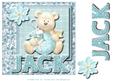 8x8 Baby's First Christmas Name Card Jack