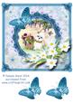 Westie and Butterflies Decoupage Sheet