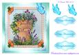 Chimney Pot and Flowers Decoupage Sheet