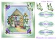 The Garden Shed with Butterflies Decoupage