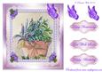 Herb Pot and Butterflies Decoupage Sheet