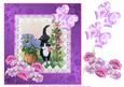 Cat and Hydrangeas with Decoupage