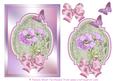 Anemone Card Topper with Decoupage