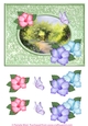 Springtime with Flowers. including Floral decoupage