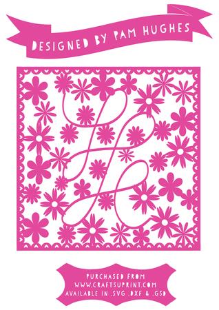Flowers Scallop Border
