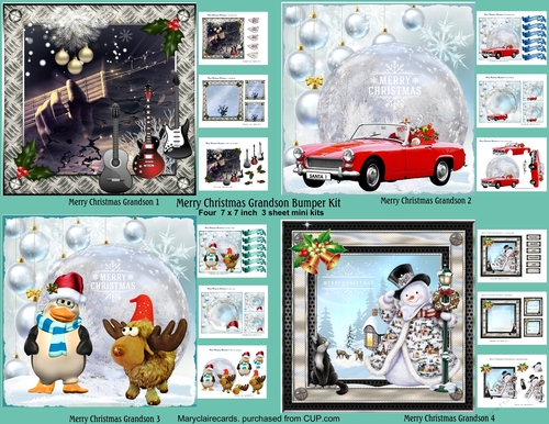 Merry Christmas Grandson Bumper Kit 1