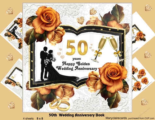 50th Wedding Anniversary Book