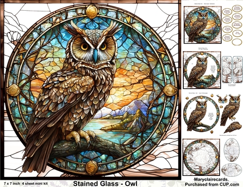 Stained Glass -Owl