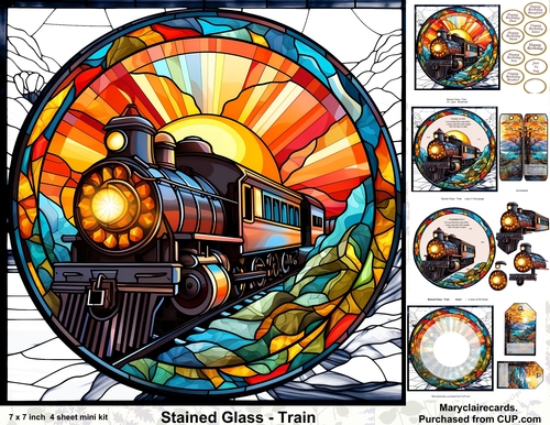 Stained Glass - Train