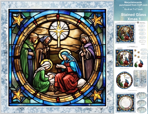 Stained Glass Xmas 1