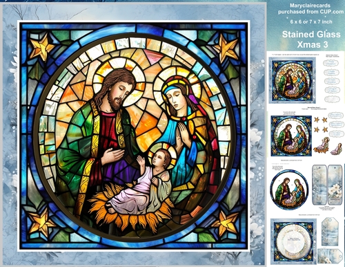 Stained Glass Xmas 3