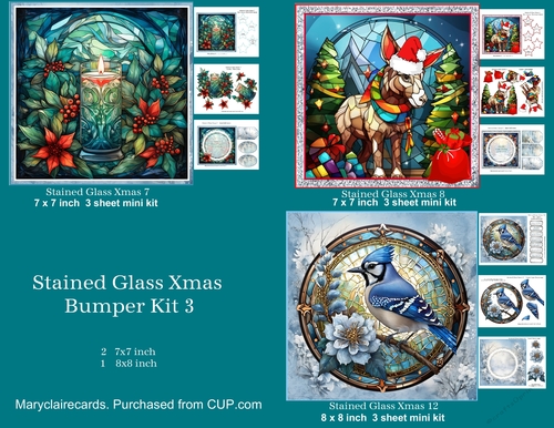 Stained Glass Xmas Bumper Kit 3