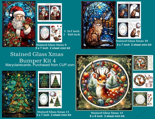 Stained Glass Xmas Bumper Kit 4
