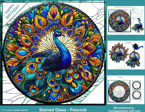 Stained Glass - Peacock