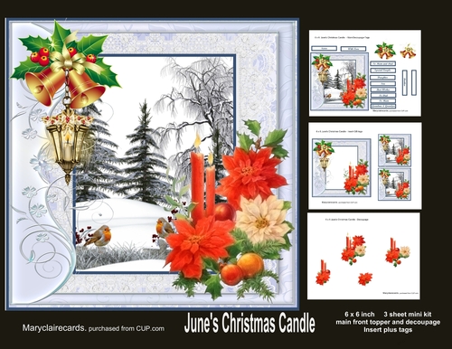 Junes Christmas Candle mini kit