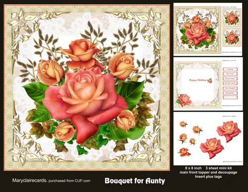 Bouquet for Aunty mini kit