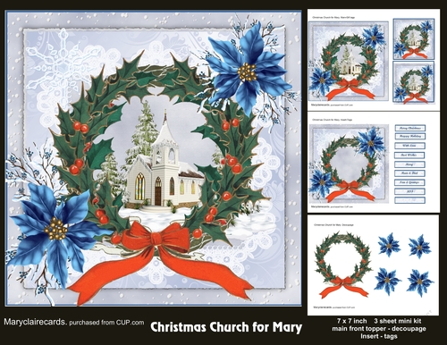 Christmas Church for Mary mini kit