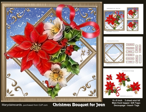 Christmas Bouquet for Jean mini kit