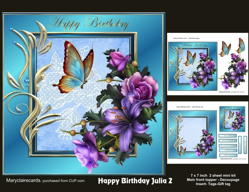 Happy Birthday Julia 2 mini kit