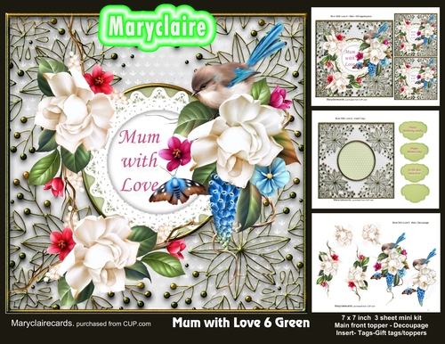 Mum with Love mini kit  6  Green