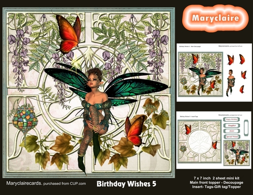 Birthday Wishes 5  mini kit