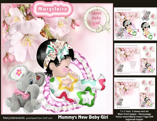 Mummys New Baby Girl mini kit