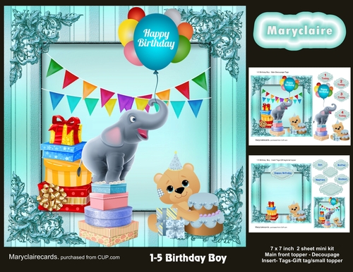 1-5 Birthday Boy mini kit