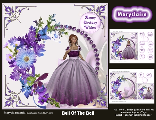 Belle Of The Ball quick card mini kit