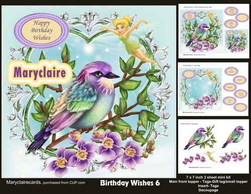 Birthday Wishes 6 mini kit