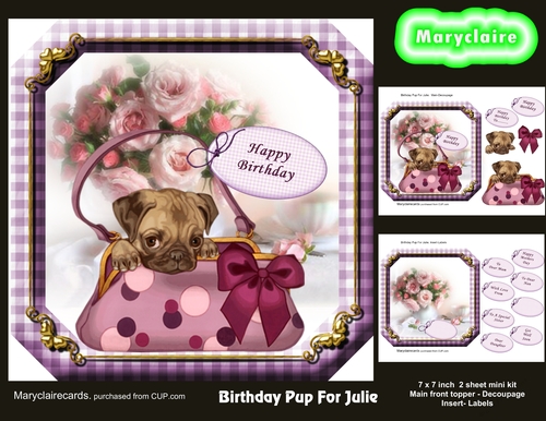 Birthday Pup For Julie mini kit