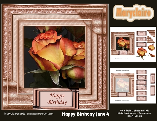 Happy Birthday June 4 mini kit