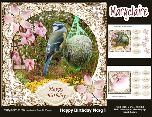 Happy Birthday Marg 1 mini kit