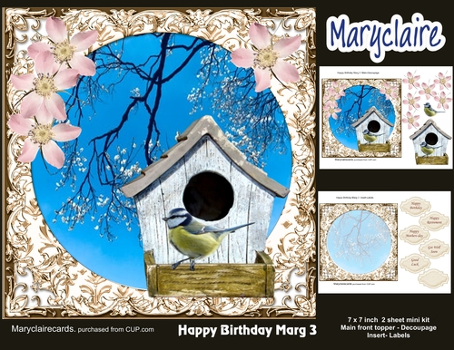 Happy Birthday Marg 3 mini kit