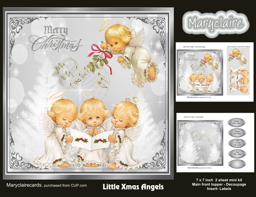 Little Xmas Angels 1 mini kit